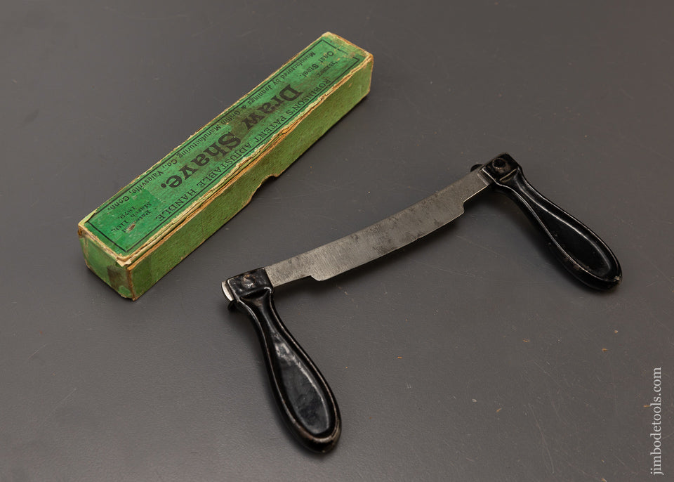 ROBINSON’S PATENT Adjustable Handle Draw Shave Near Mint in Box - 108107