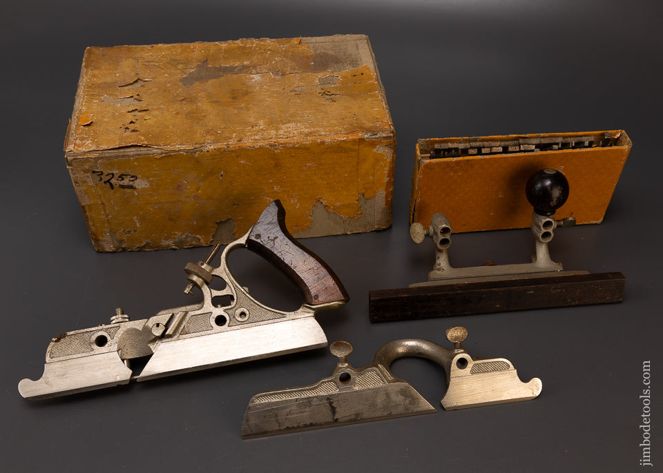 100% Complete STANLEY No. 45 Combination Plow Plane in Box - 109012