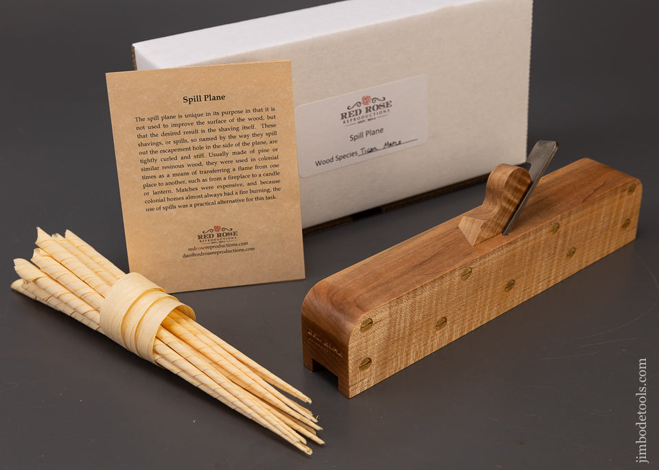 Drop Dead Mint RED ROSE Tiger Maple Spill Plane - 109475