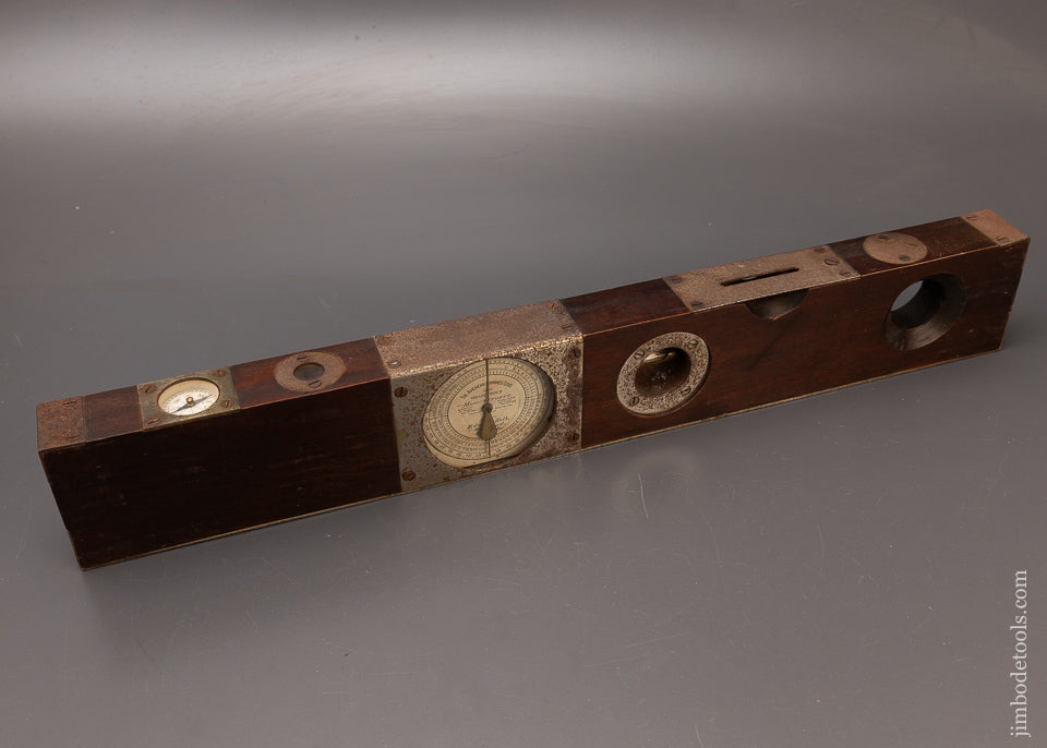 Crisp Clean EDWARD HELB PATENT Inclinometer Level - 111059