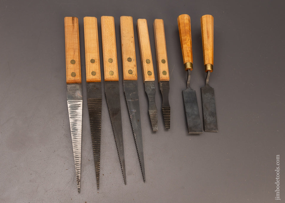 Complete Set of 8 LIE NIELSEN Plane Maker’s Floats DISCONTINUED - 111128