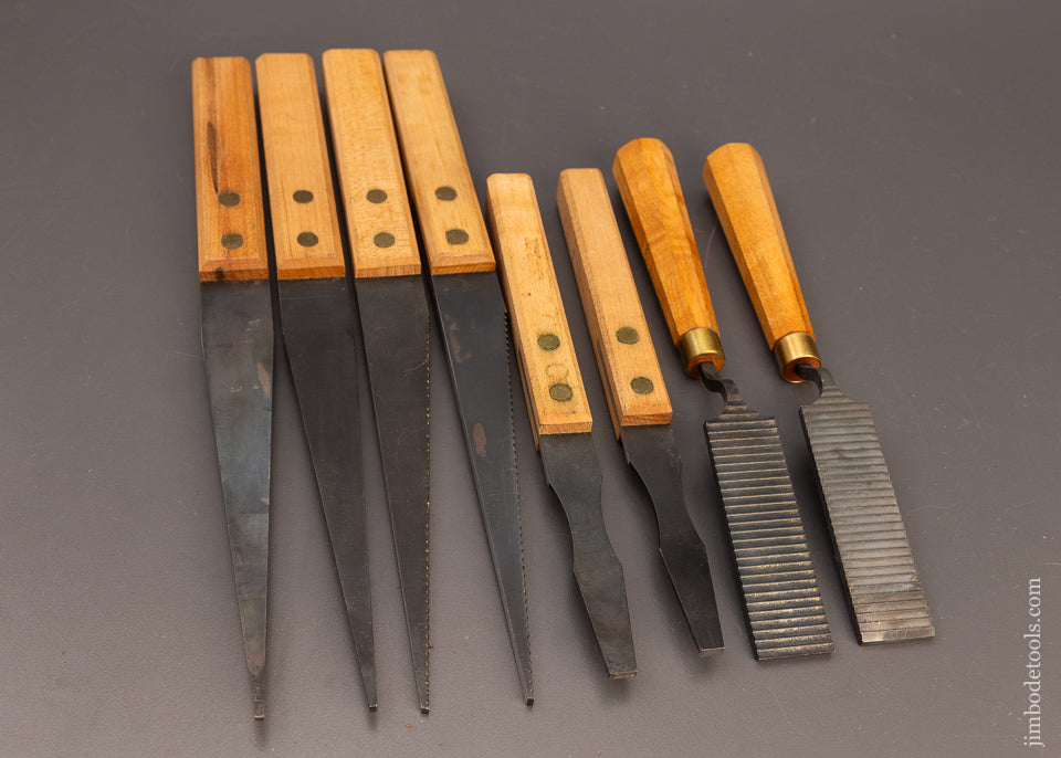 Complete Set of 8 LIE NIELSEN Plane Maker’s Floats DISCONTINUED - 111128