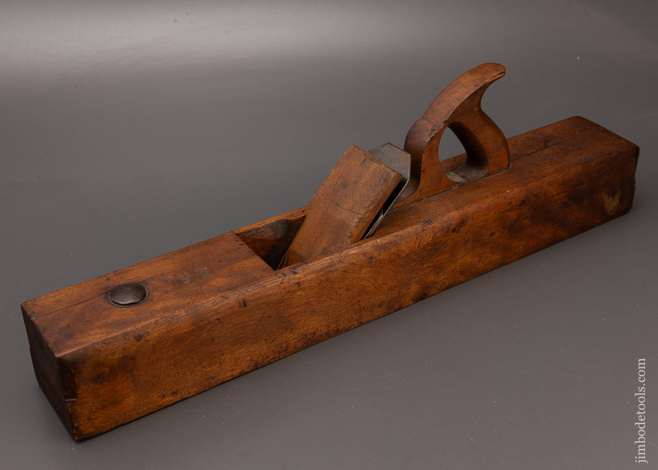 Very Rare 18th Century Jointer Plane by G.G. CLARK 24 Inch Yellow Birch - 111238