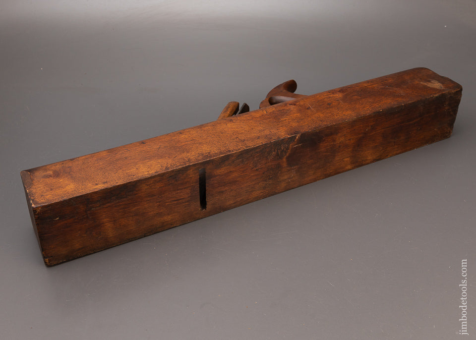 Very Rare 18th Century Jointer Plane by G.G. CLARK 24 Inch Yellow Birch - 111238