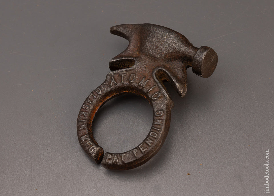 Rare Patented Hammer GLASKIN MFG. CO. ATOMIC Fencing Hammer - 111327
