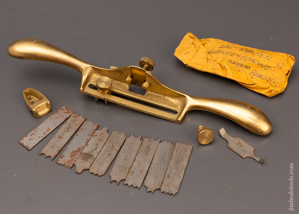 LIE NIELSEN No. 66 Bronze Hand Beader Complete with Both Fences & all 10 Cutters - 111329