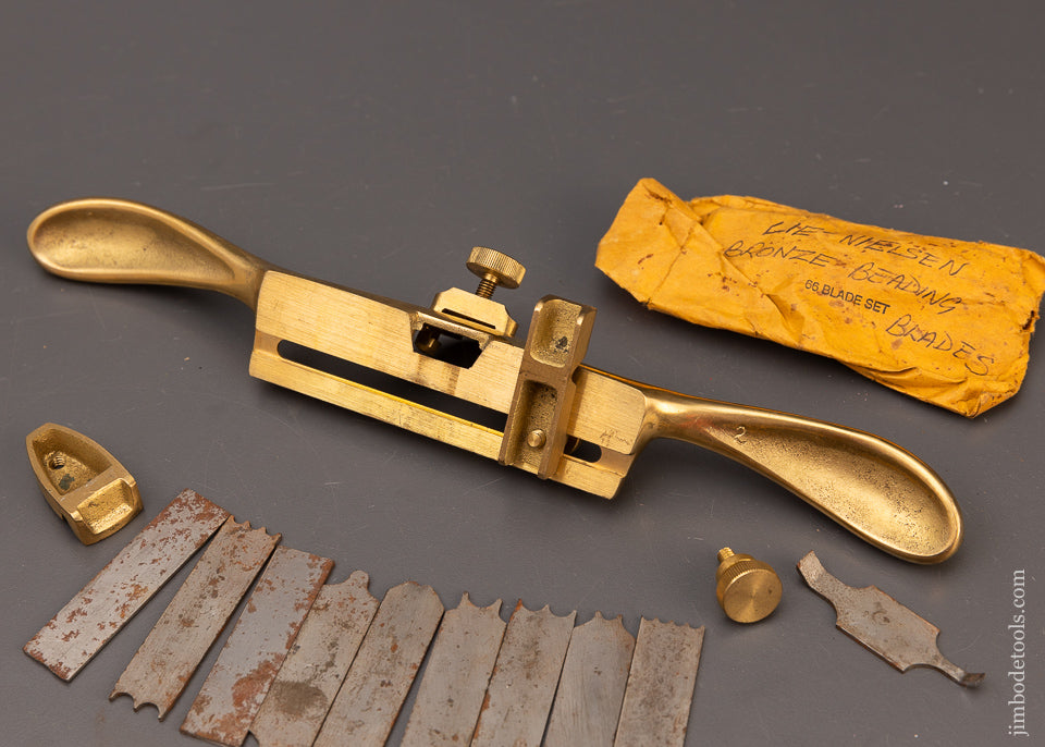 LIE NIELSEN No. 66 Bronze Hand Beader Complete with Both Fences & all 10 Cutters - 111329