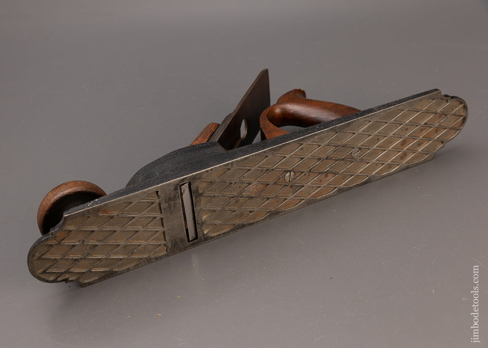 Rare MORRIS PATENT NOV. 8, 1870 Bench Plane with Floral Casting - 111558