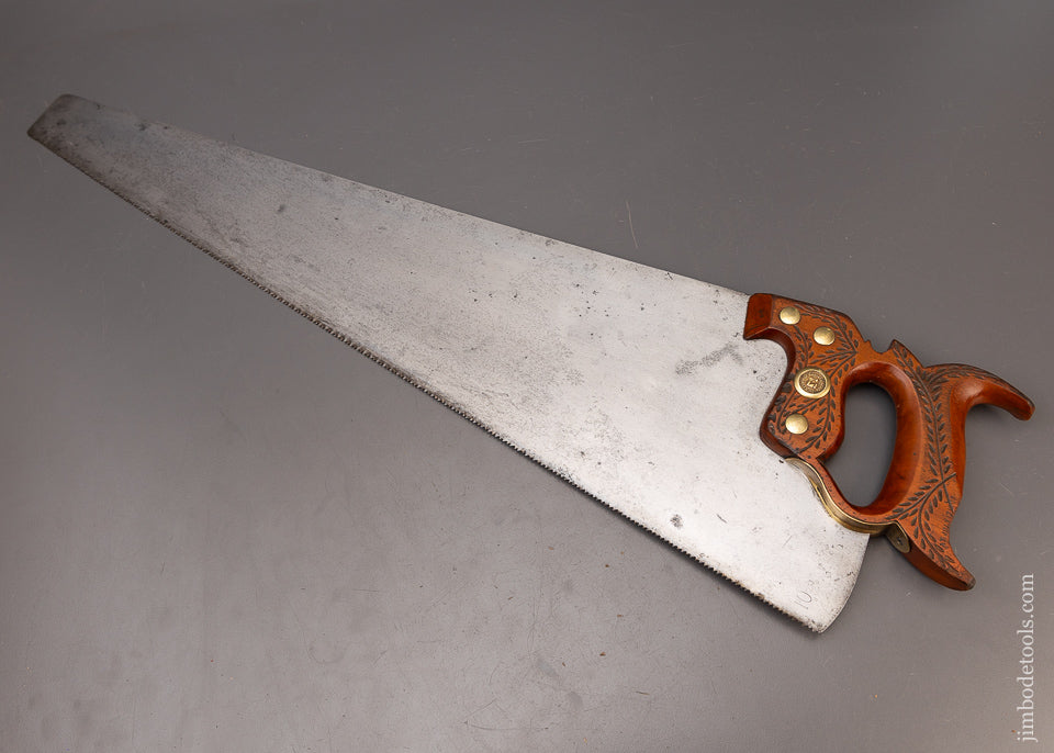 Fine Patented Right-Handed HARVEY PEACE Hand Saw No. P70 - 111582