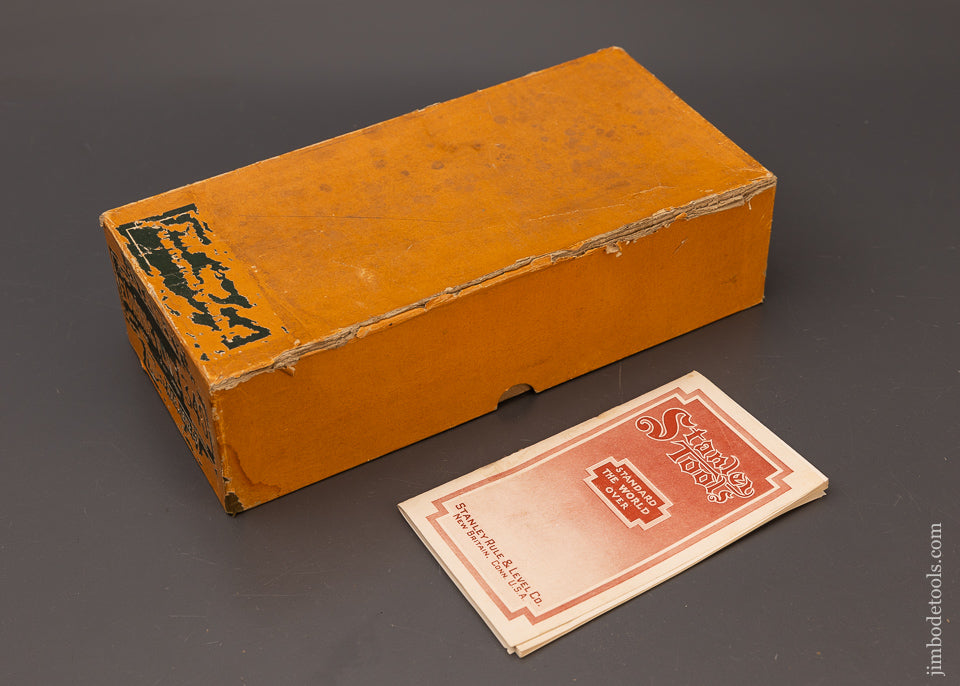Rare BOX! STANLEY No. 340 Furring Plane Near Mint in Box Type 2 - 111590