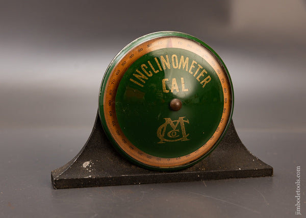 Rare CAL MACHINE CO. 6 1/2 Inch Mantle Clock Patented Inclinometer Level - 111753