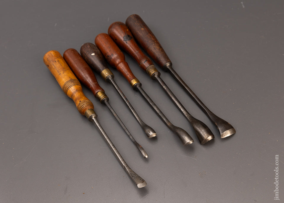6 ADDIS Spoon Gouges 1/4 to 1 Inch - 111833