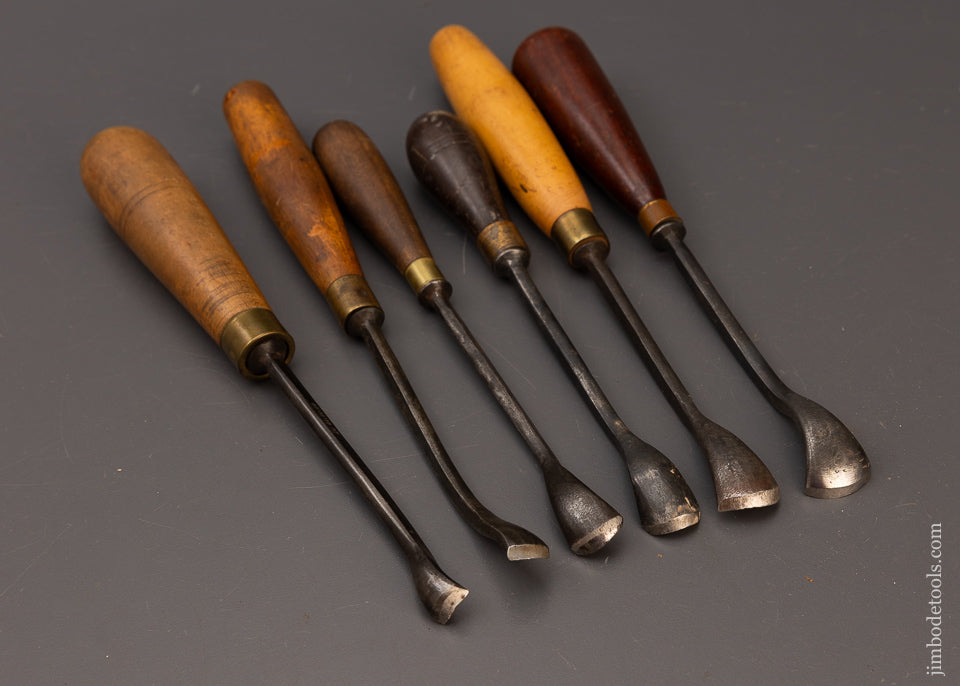 6 ADDIS Spoon Gouges 1/2 to 1 Inch - 111834