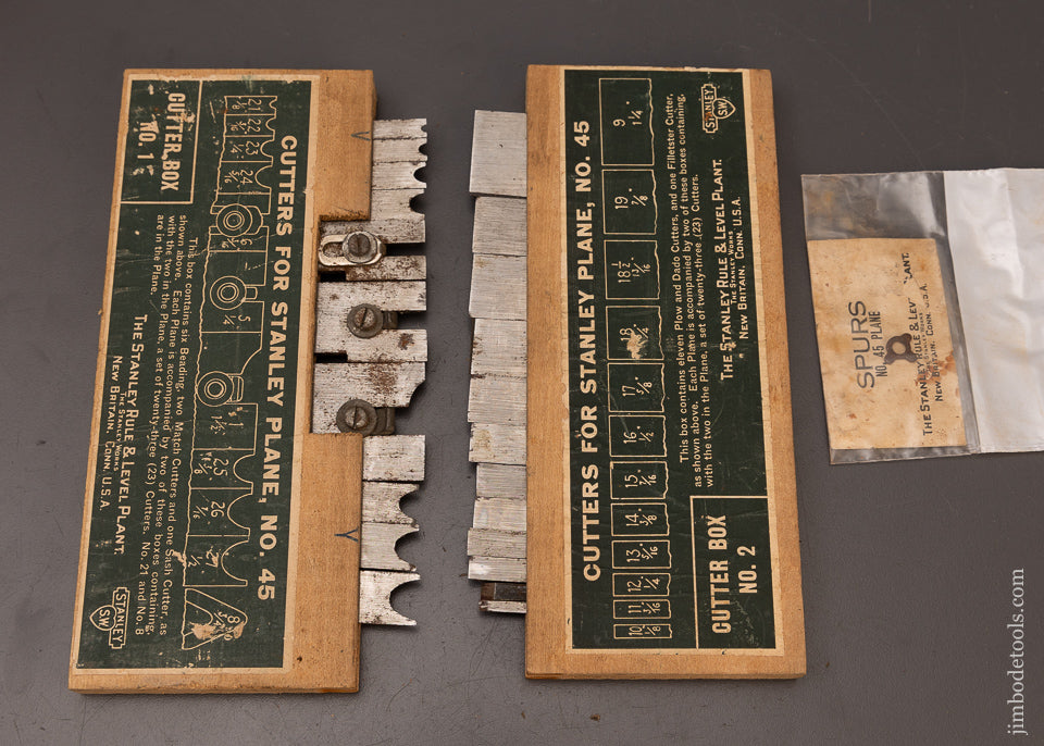 Near Mint STANLEY No. 45 Combination Plow Plane SWEETHEART 100% Complete - 111860