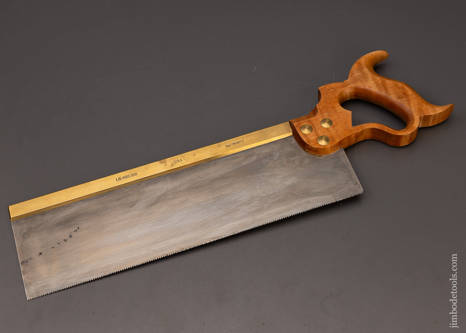 Large LIE NIELSEN Brass Back Carcass Saw - 111948