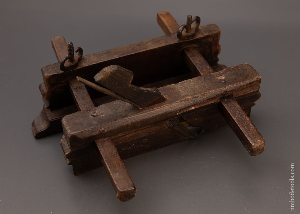 Carved & DATED 1792 Dutch Plow Plane by H. DUSING ANHOLT - 112007