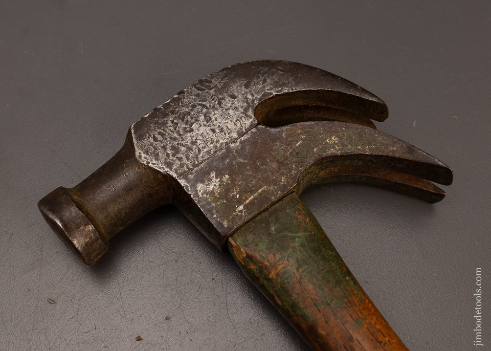 Fine GEORGE F. VOIGHT PATENT Double Claw Hammer with Patent Date & Original Handle - 112065