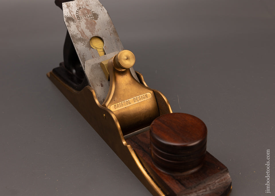 Heavy BRISTOL Design Gunmetal English Infill Bench Plane - 112198