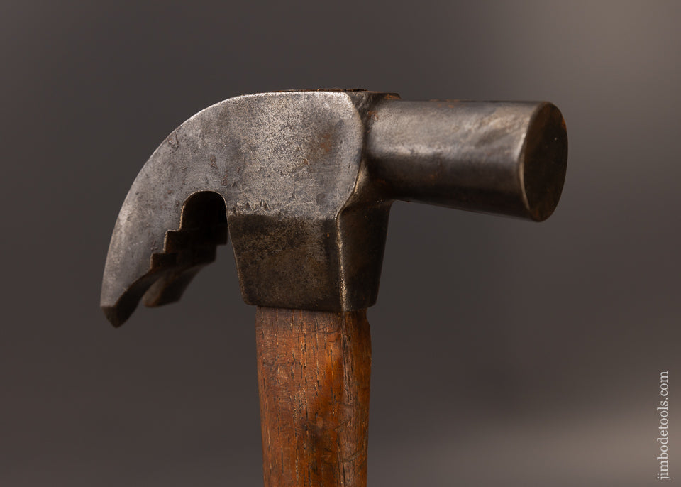 Rare SIGNED J.H. HEBBLETHWAITE PATENT Combined Hammer, Wrench & Staple Puller with ATHAT Logo - 112286