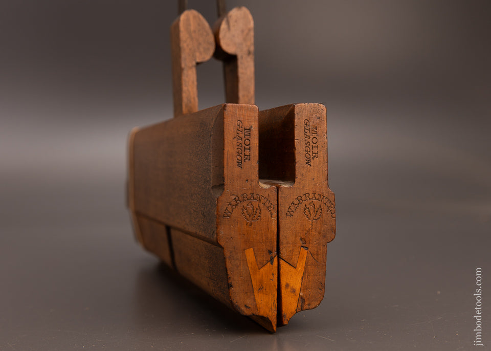 Extra Fine Fully Boxed Snipe Bill Moulding Plane Pair with Sideways Wedges by MOIR GLASGOW - 112354