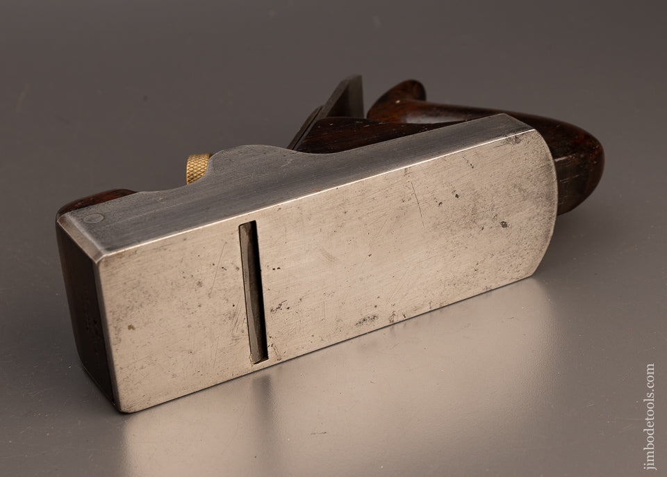 Fine SPIERS Dovetailed Rosewood Infill Smooth Plane with Rare D Handle - 112448