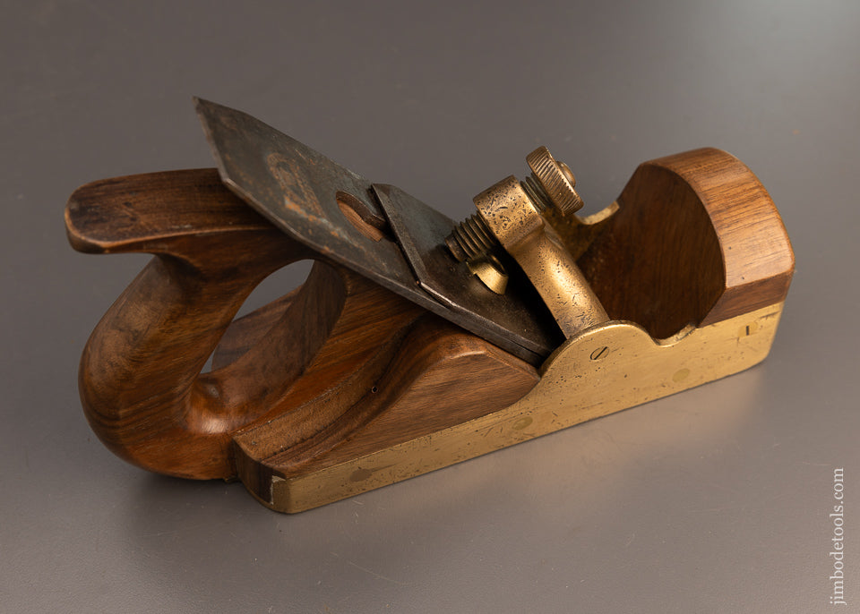 Gunmetal & Walnut Infill Smooth Plane - 112468