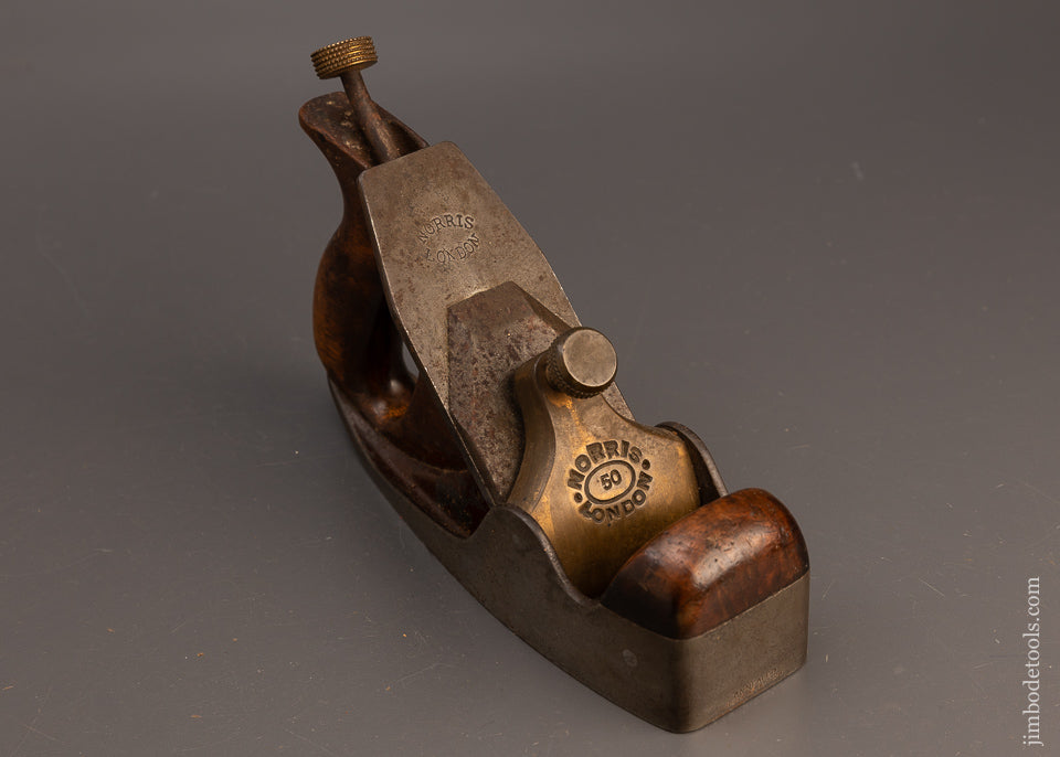 Fine Pre-War NORRIS No. 50 Smooth Plane Beautifully Grained Walnut Infill - 112469