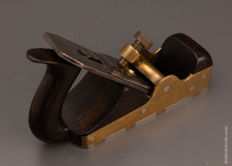 Very Rare & Fine SPIERS No. 27 Gunmetal Dovetailed Rosewood Infill Smooth Plane - 112476