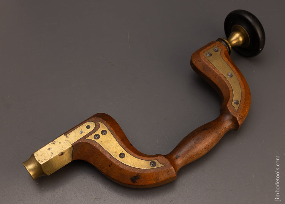 Extra Fine Patent Lever Pad English Plated Bit Brace by R. GROVES - 112489
