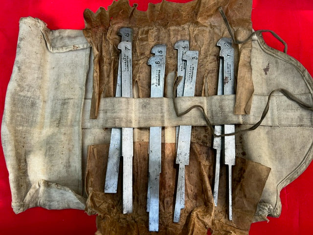 Near Mint Somplete Set of 8 Plow Plane Irons by ATKIN & SON - 112525