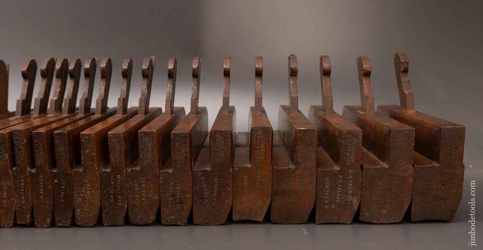 Beautiful Set of 27 Planes Hollow & Rounds & Side Beads by GRIFFITHS NORWICH - 112529