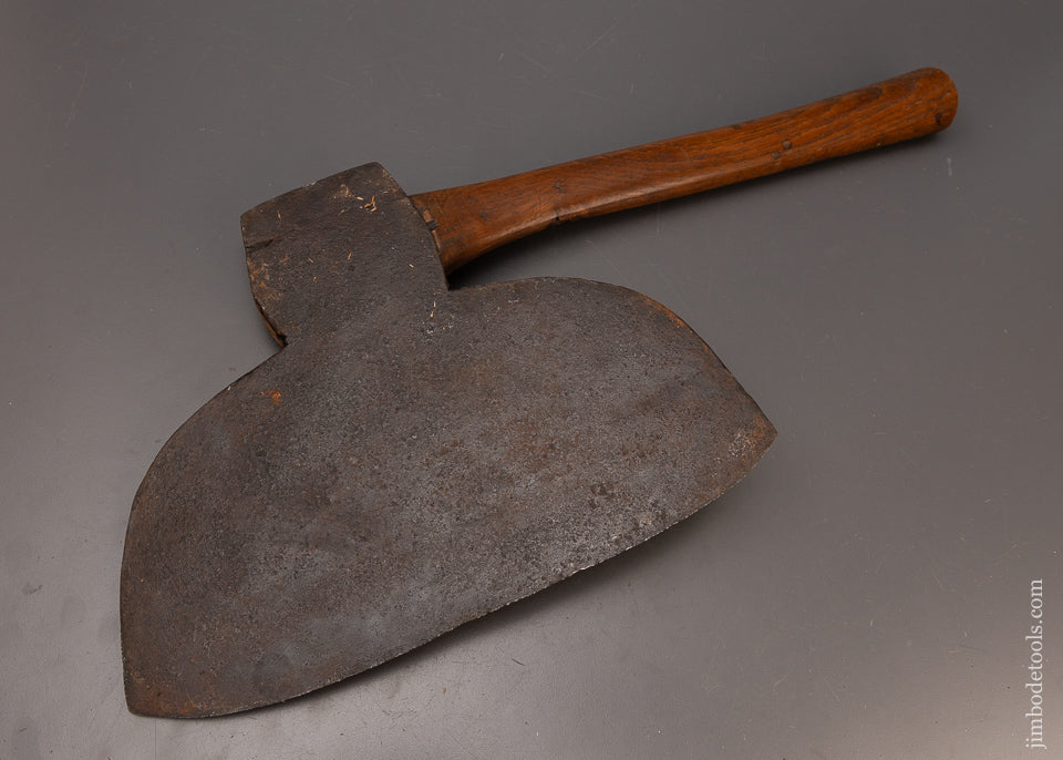 Good User Offset Single Bevel Broad Axe Hewing Axe by I. BRULE - 112758