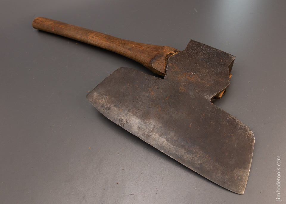 Good User Off-Set Single Bevel Broad Axe Hewing Axe - 112759