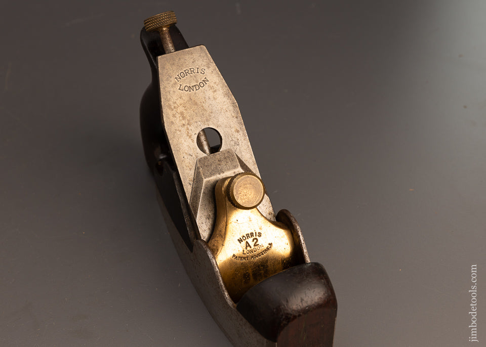Really Fine NORRIS No. A2 Dovetailed Rosewood Infill Smooth Plane Pre-War - 112773