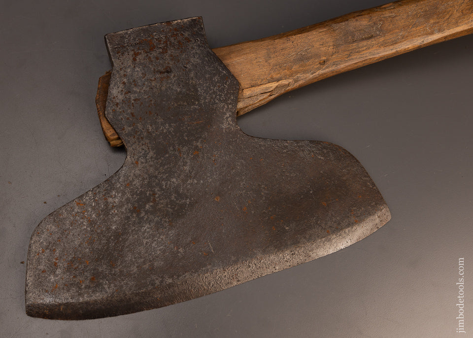 Good User Offset Single Bevel Broad Axe Hewing Axe by DUNLOP & MADIERA Ca. 1833 - 112782
