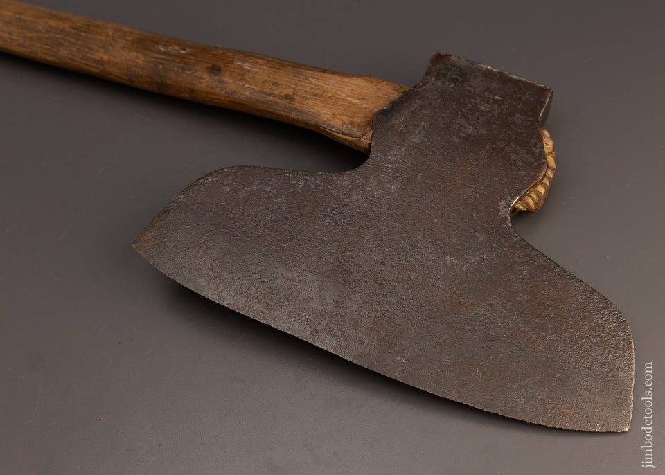 Good User Offset Single Bevel Broad Axe Hewing Axe by DUNLOP & MADIERA Ca. 1833 - 112782