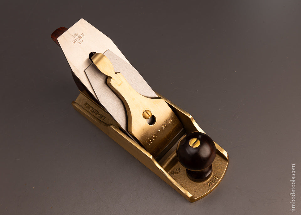 LIE NIELSEN 25th Anniversary Limited Edition No. 4 1/2 Plane with Rosewood Handles & 50° Frog Mint in Box - 112808