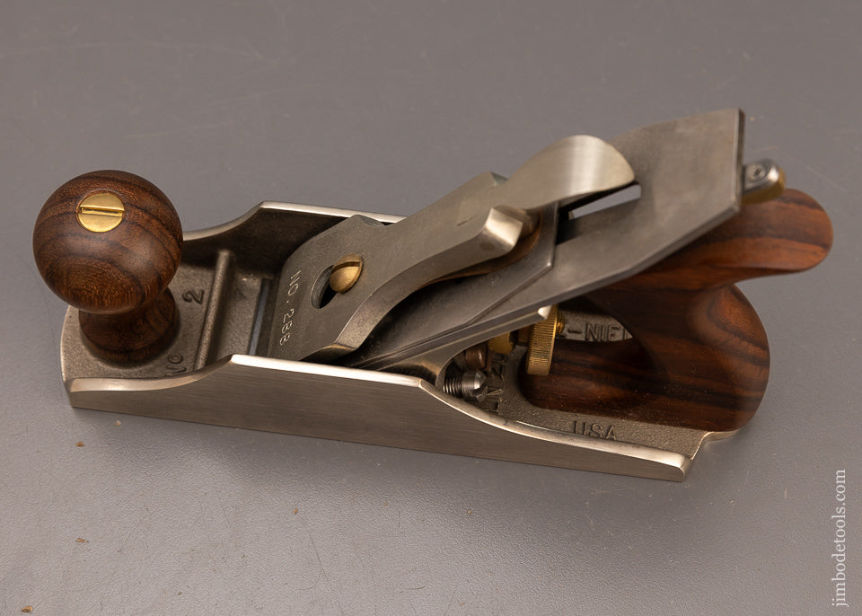 Rare White Bronze & Rosewood LIE NIELSEN No. LN 2000 Limited Edition Smooth Plane (No. 602) Mint in the Box - 112815