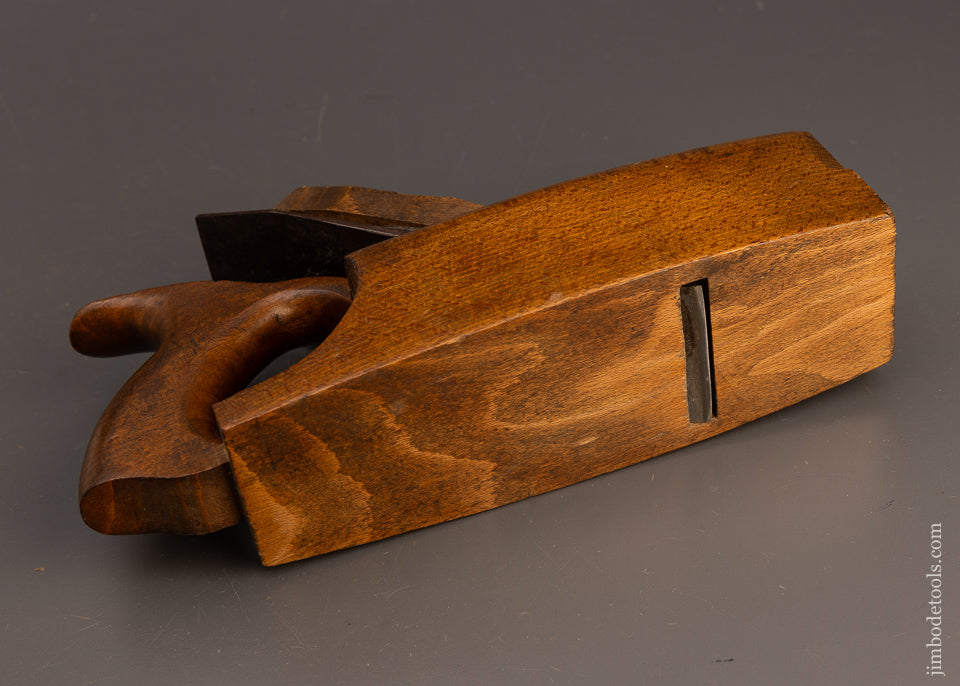 Rare American D Handle Coffin Smooth Plane by OWASCO TOOL CO. N.Y. - 112928