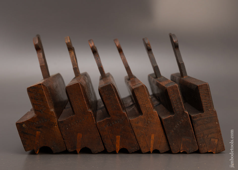 Great Working Set of 6 Side Bead Moulding Planes by GRIFFITHS - 112989