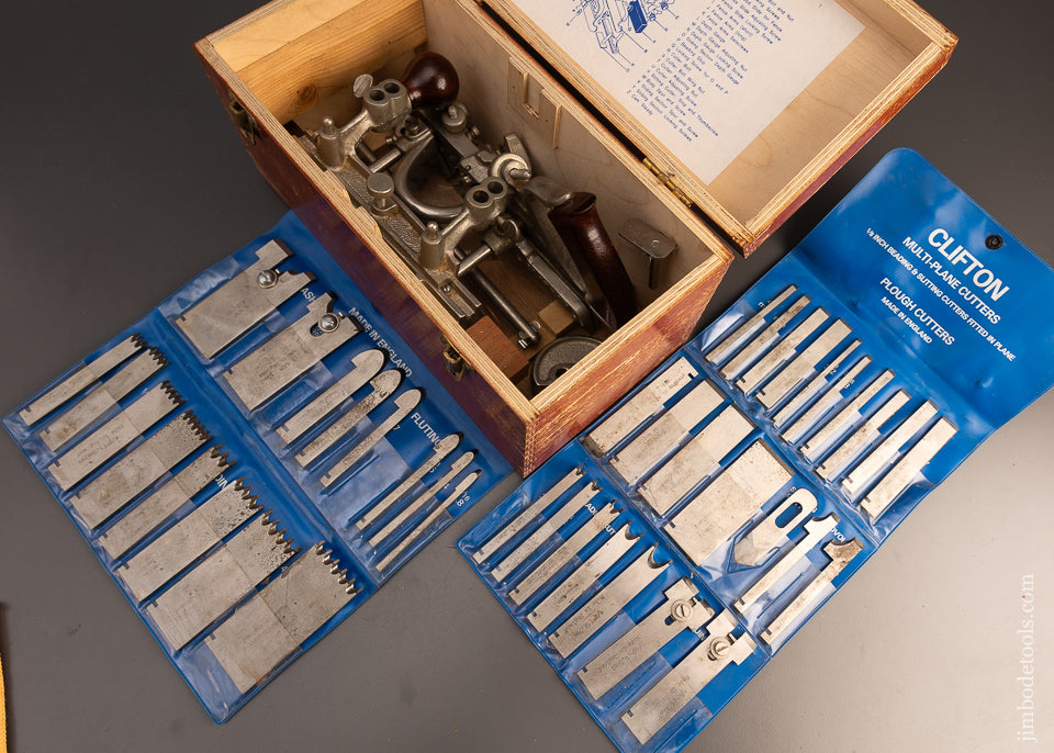 Mint in Box CLIFTON Multi-Plane (No. 45) 100% Complete Plus “Special” Cutters - 113063