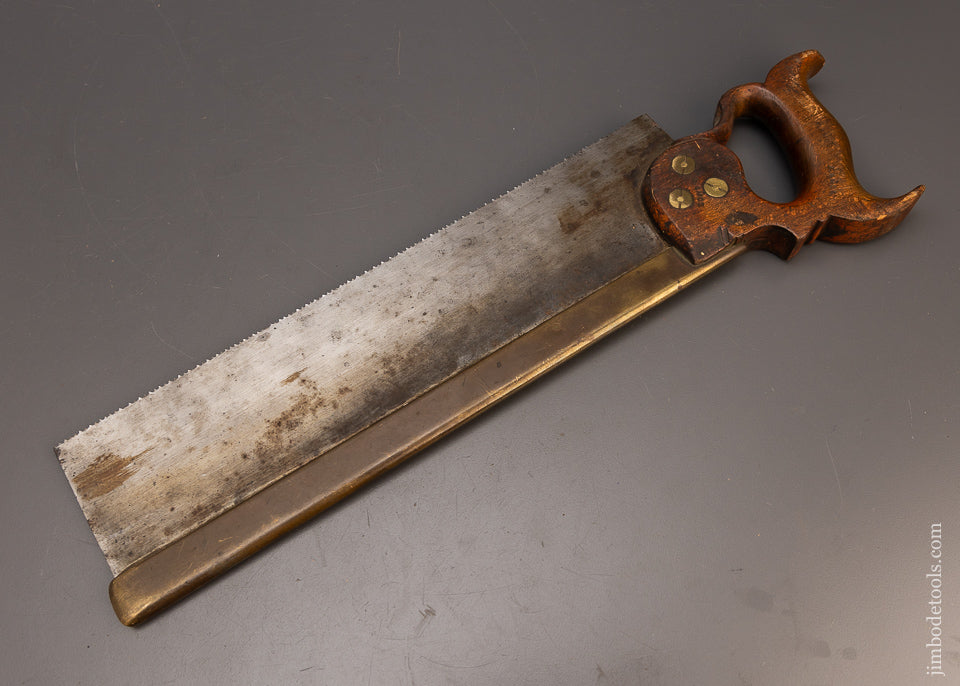 Early MATHIESON Brass Back Carcass Saw - 113137
