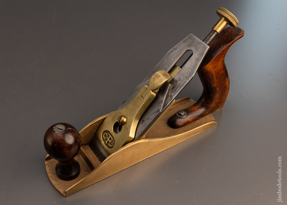 Rare Solid Brass Smooth Plane by GTL - 113141