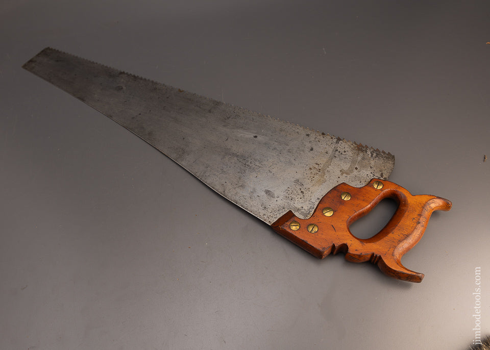 Near New Monster 28 Inch Rip Hand Saw (ATKINS No. 53) for Lee-Coit Andreesen Hardware Co. Omaha - 113174
