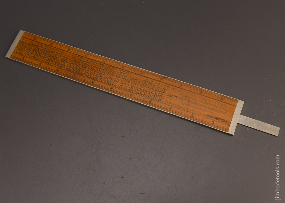 Drop Dead Stunning German Silver & Boxwood STANLEY HOGG’S PATENT Slide Rule - 113191G