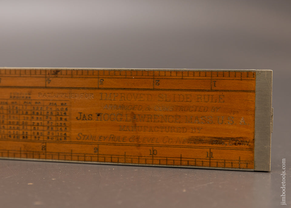 Drop Dead Stunning German Silver & Boxwood STANLEY HOGG’S PATENT Slide Rule - 113191G