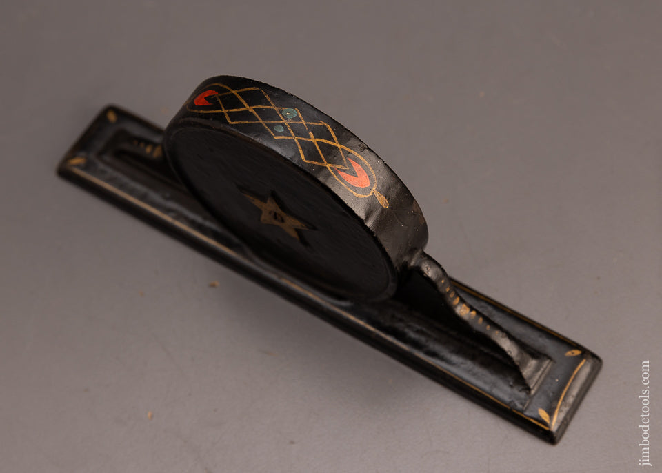 Very Rare E. DUFFY PAT. APL’D FOR Mantle Clock Inclinometer Level with Full Pinstripes EDWARD DUFFY PAWTUCKET, R.I. - 113205G