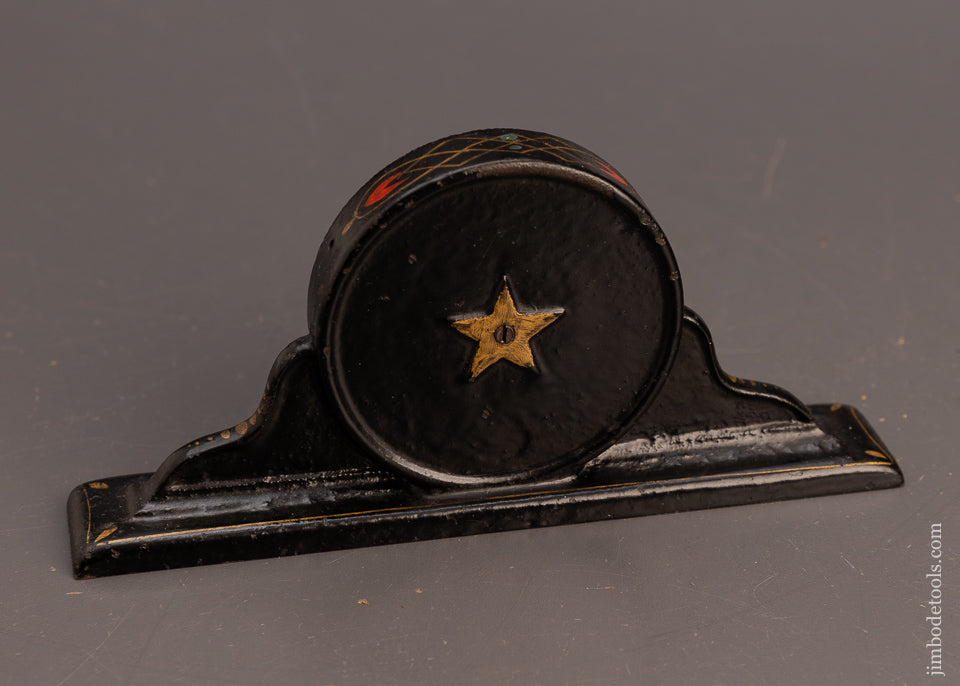 Very Rare E. DUFFY PAT. APL’D FOR Mantle Clock Inclinometer Level with Full Pinstripes EDWARD DUFFY PAWTUCKET, R.I. - 113205G