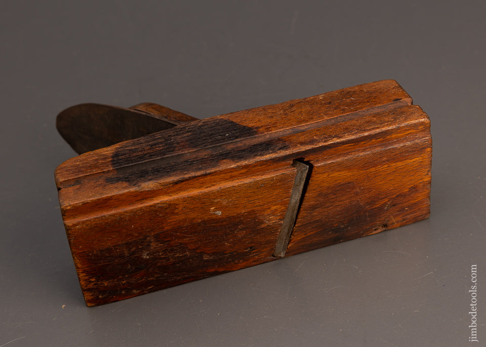 Fancy Carved DATED 1775 Dutch Skewed Panel Raising Plane SIGNED - 113466
