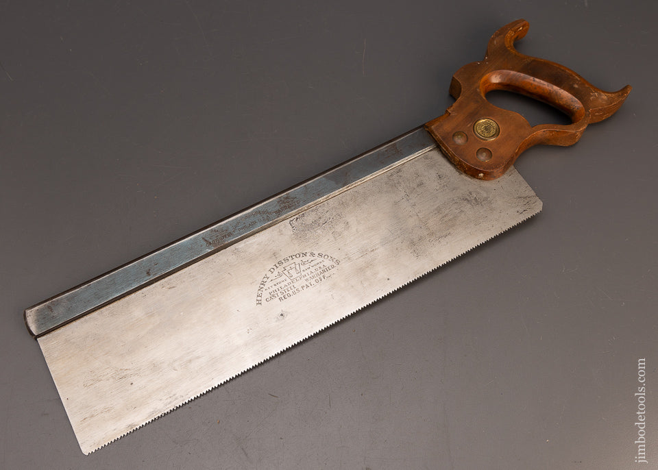 Near Mint Early DISSTON 14 Inch Back Saw - 113503